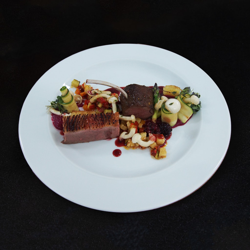 Duo din muschi de căprior și piept de rață Duo din muschi de căprior și piept de rață